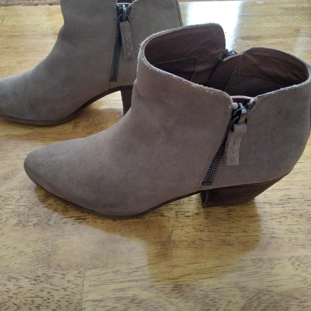 Frye Suede Ankle Boots with Zipper - Picture 5 of 8